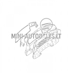 Dekoratyvinė juostelė po priekiniu žibintu Ligier JS50/JS50L (raudona)