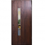 Lauko durys MAGDA T2-129ST SU STIKLU bronzinis ąžuolas 95 De&scaron;ininės