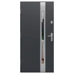 Gerda Select Milano 8 lauko durys 90 cm, antracitas De&scaron;ininės Vienna Z, nikelis satinas