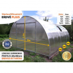 &Scaron;iltnamis ErdvėPlius (20x40 Plotis 4 m.) Be dangos 12 m.