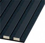 Lamelės, Tūrinė sienų danga Juoda 882(black)