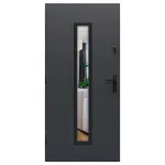 Gerda Select Hanover 5B lauko durys 90 cm, antracitas De&scaron;ininės Vienna Z, juoda