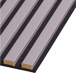 Lamelės, Tūrinė sienų danga Kolekcija SLIM spalva Pilka 589(grey)
