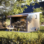 Sandėliuko karkasas su malkine ML2