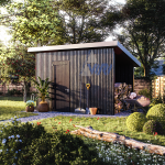 Sandėliuko karkasas su malkinė