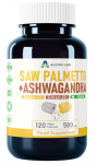 Alzuro Labs Saw Palmetto (4:1 Extract) + Ashwaganda (20:1 Extract) 120 kaps.