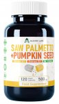Alzuro Labs Saw Palmetto (4:1 Extract) + Pumpkin Seed (10:1 Extract) 120 kaps.