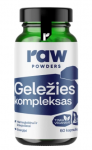 Raw Powders Geležies Kompleksas 60 kaps.