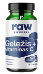 Raw Powders Geležis + Vitaminas C 90 kaps.