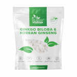 Raw Powders Ginkgo Biloba & Korean Ginseng 90 caps.