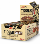 Amix TiggerZero Choco Protein Bar BOX (20 x 60 g.)  - Trigubo "Brownie" pyragėlio (Su &scaron;okoladiniu kremu ir žemės rie&scaron;utais)