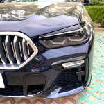 BMW X5 G05 priekinių žibintų apdaila (blakstienų spalvos) blizgios juodos spalvos