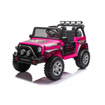 Vaiki&scaron;kas elektromobilis Jeep BEAST 4x4, Rožinis