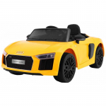 Vaiki&scaron;kas Elektromobilis AUDI R8 Spyder RS EVA 2.4 GHz, Geltonas dažytas