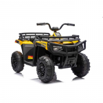 Vaiki&scaron;kas Elektrinis Keturratis WOLF ATV 4x4 ATV, Geltonas