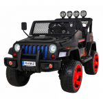 Vaiki&scaron;kas Elektromobilis Raptor DRIFTER 4 x 4, juodas su liepsnomis