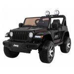 Vaiki&scaron;kas Elektromobilis Jeep Wrangler Rubicon, Juodas
