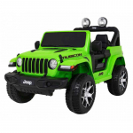 Vaiki&scaron;kas Elektromobilis Jeep Wrangler Rubicon, Žalias