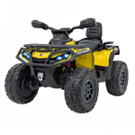 Vaiki&scaron;kas Elektrinis Keturratis Can Am Outlander ATV su nuotolinio valdymo pultu, Geltonas