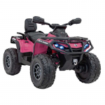 Vaiki&scaron;kas Elektrinis Keturratis Can Am Outlander ATV su nuotolinio valdymo pultu, Rožinis