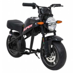 Vaiki&scaron;kas elektrinis motociklas SUPERMOTO, Juodas