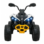 Vaiki&scaron;kas Elektrinis Keturratis Maverick ATV, baltas