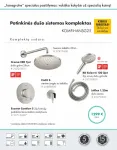 Potinkinė du&scaron;o sistema HANSGROHE Croma 280 &bdquo;6 in 1&ldquo; su termostatu, Stainless Steel Optic