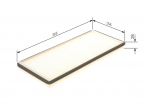 Filtras, salono oras BOSCH 1 987 432 043