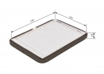 Filtras, salono oras BOSCH 1 987 432 061