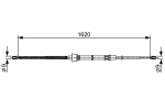 trosas, stovėjimo stabdys BOSCH 1 987 482 448
