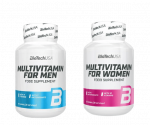 Biotech Multivitamin Rinkinys Men + Women 2x60 caps
