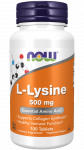 NOW Foods L-Lysine, 500 mg, 100 Tablets
