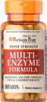 Puritan's Pride Super Strength Multi Enzyme - 60 Coated Caplets