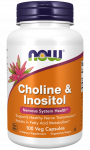 NOW Foods Choline & Inositol, 100 Veg Capsules