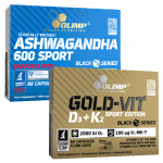 Combo - Olimp&reg; Ashwagandha KSM66 + Gold-Vit&trade; D3+K2 Sport Edition 60 caps