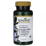 Swanson Full Spectrum Turmeric, Ashwagandha & Ginseng Complex 60 capsules