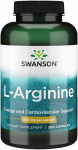 Swanson L-Argininas 500 mg 200 kapsulių