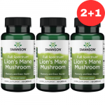 2+1 Swanson Lion's Mane Mushroom 500mg 60 caps