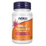 Now Foods MK-7 Vitamin K-2 100 mcg 60 veg. caps