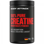 BODY ATTACK&trade; 100% Pure Creatine Monohydrate Powder- 500g - Natural