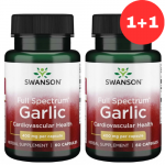 1+1 x Swanson Full Spectrum Garlic 400mg 60caps