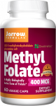 Jarrow Formulas Methyl Folate, 400mcg - 60 vcaps