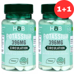 1+1 Holland & Barrett Potassium, 396mg - 120 vegan tabs