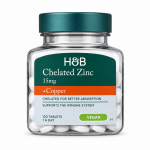 Holland & Barrett Chelated Zinc + Copper, 15 mg &ndash; 120 tablečių