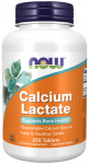 NOW Foods Calcium Lactate - 250 tablets