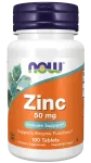 Now Foods Cinko Gliukonatas 50mg 100 tabs