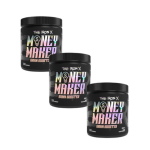 3x The Iron X Money Maker Brain Booster 260g - Blue Raspberry