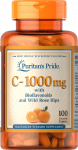 Puritan's Pride Vitamin C-1000 mg Complex with Bioflavonoids & Rose Hips, 100 Coated Caplets