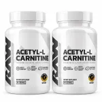 2x RAW Endurance Acetyl-L-Carnitine (ALCAR) 60 porcijų