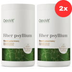2x OstroVit Fiber Psyllium Vege 600 g | Gysločio skaidulos